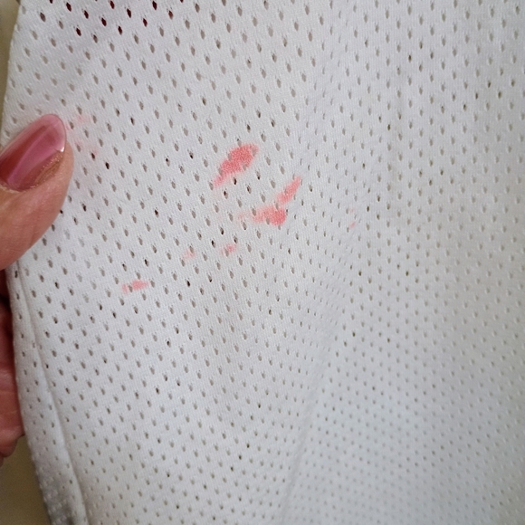 Jordan Red and White Mesh Jersey - Picture 4 of 5